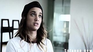 Lesbian stepsis resists huge cock temptation