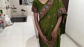 indian milf begs for doggystyle pounding in kitchen!