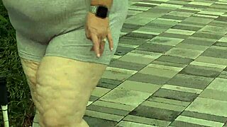 Busty BBW Milf Leggings Fingered Fucked Creampied Publicly