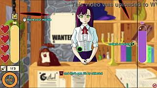 tutorial girl, strip those clothes and get topless now in monster game