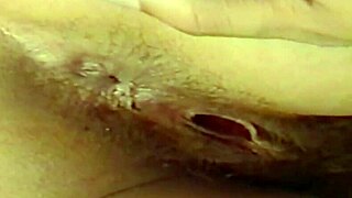 wife's gaping anus hairy pussy begs for deep thrust 💦🍑