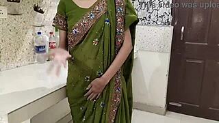 indian milf begs for doggystyle pounding in kitchen!