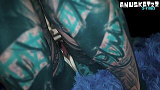 god my skinny goth ass prolapses and squirts from solo gaping play