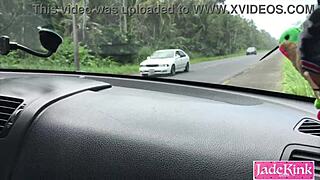 hey, what if you spotted our cute gay couple parked roadside in the car?