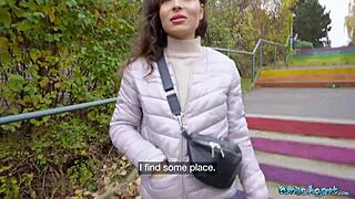 wanna see helina dream's big tits bounce on huge dick outdoors?