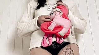 petite brunette babe discovers intense first-time fucking pleasures