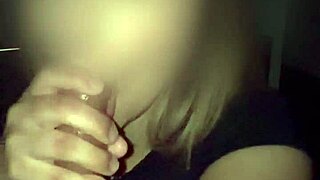 Cheating latina milf wife spits licks cum closeup homemade