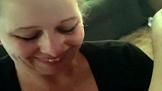 sloppy milf wife delivers the best deep blowjob ever