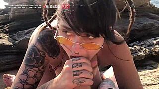 Naughty Public Tease on Ilhabela Beach Trip