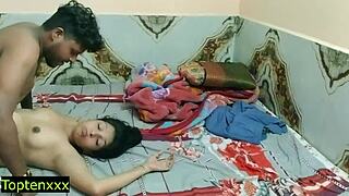 skinny asian beauty begs for harder desi doggystyle pounding