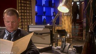 Luscious Latina boss Dee Williams sucks and rides employee cock in office