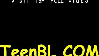 Teen Slurps Gigantic Monster Cock in Tight Pussy POV