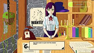 tutorial girl, strip those clothes and get topless now in monster game