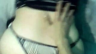 pov slamming latina milf doggystyle bent over big bed on webcam