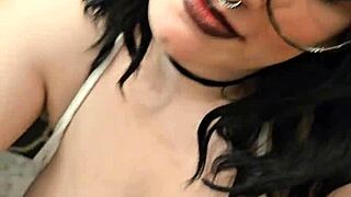 he facefucked me deep then exploded cum on my glasses