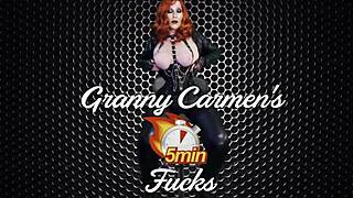 GRANNY RED RIDING HOOD BEGS DP FUCK AND CREAMPIE NOW!