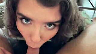 Eden Ivy Gags on Monster Cock Deepthroat