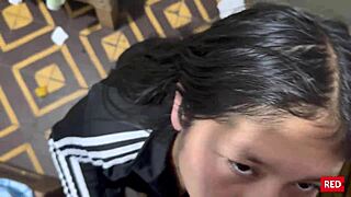 sneaking into roommate's room for secret oral while her husband sleeps peruvian style