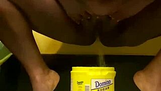 Ebony BBW Submits to Kinky BDSM Golden Shower Sports