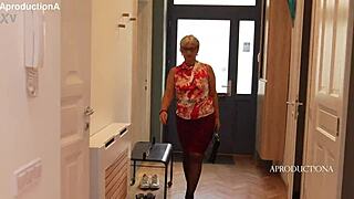 Stepmom and friend sniff lick squirt fart wildly