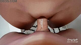 blonde stepmom catches young stud jerking and milks his cum onto her wet pussy quick