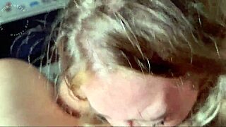 hot blonde babe deepthroats huge cock pov like a pro