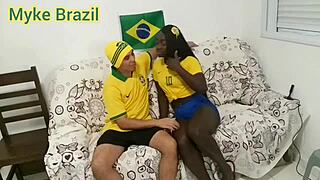 fernanda chocolate's big ass tits pounded hardcore by myke brazil during game