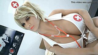 nurse's bodybuilder patient fingers her for cash secretly