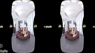 antonia sainz soaks sofa peeing while teasing with buzzing dildo