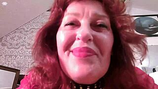 😍 424 lingerie makes this mature redhead feel so sexy and wet 💦