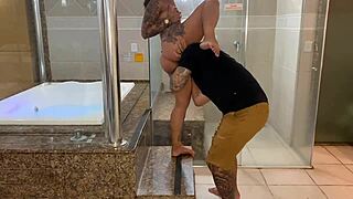 Tattooed Hot Vadia Dances Funk on Full Cock!