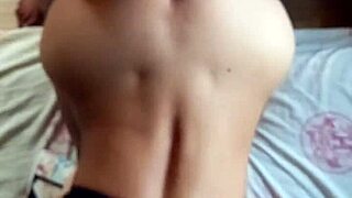 Quick doggystyle creampie before work in the bedroom
