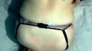 pov slamming latina milf doggystyle bent over big bed on webcam