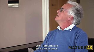 Mature April Velvet milks neighbor's monster cock tits