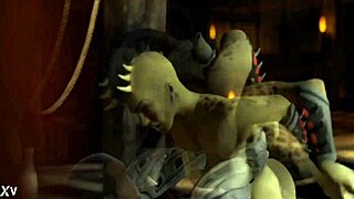 jax vs sheeva's monster clash in mortal kombat parody fuckfest?