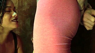 stepsis eyes my shaved cock closeup then takes facial cumshot eagerly