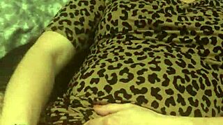 girl gropes her wet pussy while fingering deep inside