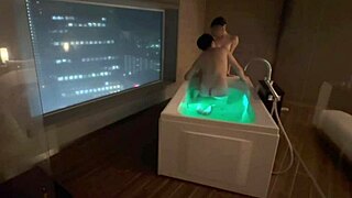 Wow! Suck Cute Santa's Pale Tits In Hotel Bath Doggy!