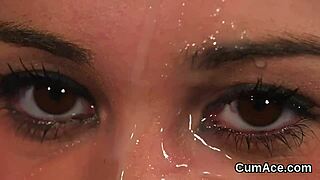 Bombshell Beauty Faces Explosive Cumshot Swallowing Every Thick Load