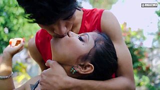 desi yoga teacher fucks sexy student outdoors