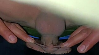 Amateur goddess spreads wet pussy for double vaginal and anal pounding