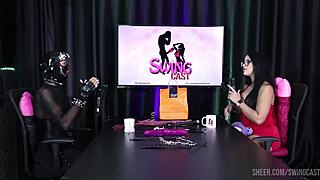 Ramona 69 and Tifany Rocha in Sheer Red Swingers