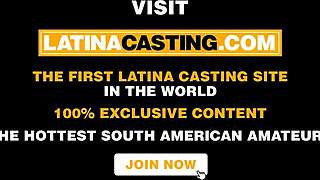 Hot Latina POV Casting Facial Explosion!