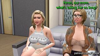 a friendly family shares joyful moments together