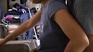 hot homemade peruvian latina brunette gets fucked hard while washing dishes