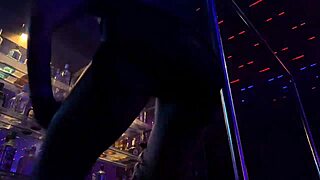 After Club Dance Gloryhole Pussy Swallows Monster Cocks