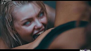 Horny Blonde Turns Cottage into Wet Pussy Lesbian Squirt Party