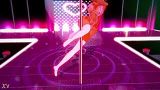 xxxfiles babe dances big tanned ass in stockings for new year