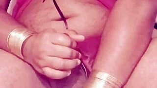sexy indian shemale strokes cock in dress solo masturbation fetish