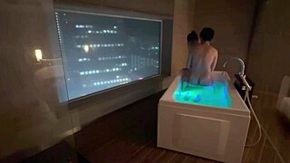 Wow! Suck Cute Santa's Pale Tits In Hotel Bath Doggy!